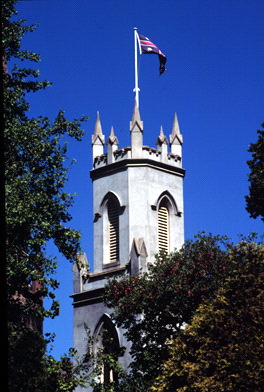 View of the church tower