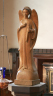 Ola Cohn carving of the Archangel Gabriel