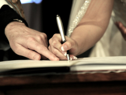 Signing the register