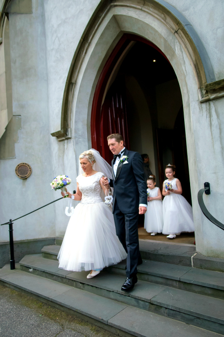 Bridesmaid and Best Man with Couple